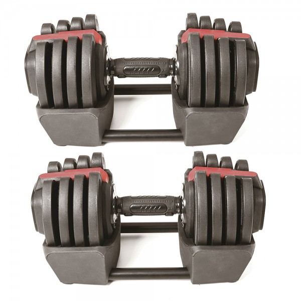 paire d'haltères réglables